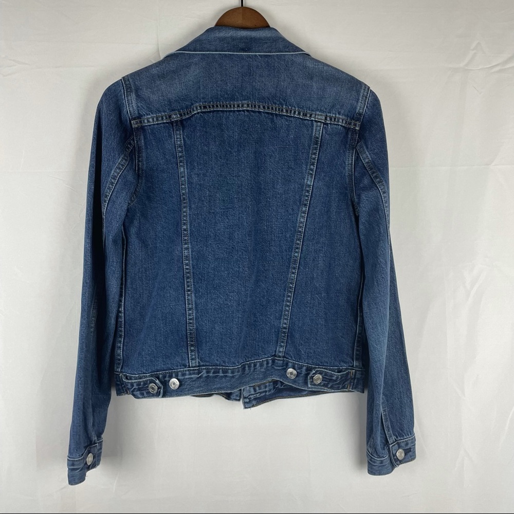 Gap Denim Jean tracker jacket button closure medium wash S - Picture 4 of 7